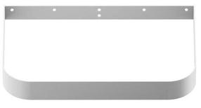 Hoidik Ravak Yard 800, 37.7 cm x 57.2 cm x 7 cm, metall, valge v.