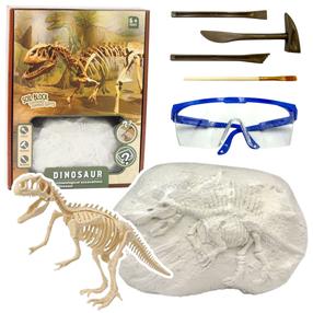 Комплект для раскопок, динозавр Lean Toys Paleontology, коричневый цв.