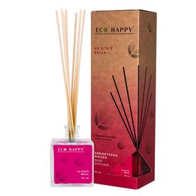 Namų kvapas, kvapiosios lazdelės ECO HAPPY Mikado La Vita e Bella, 95 ml