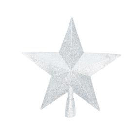 Eglės viršūnė Christmas Touch SY24B-D10, sidabro sp., 23 cm, plastikas
