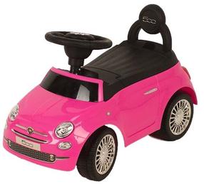 Vaikiška mašinėlė BabyTrold Fiat 500, rožinė sp.