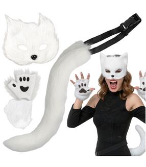 Костюм для взрослых, кот Ruhhy 26249 18616, белый цв.