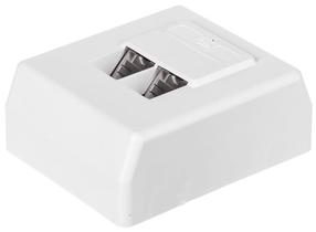 Соединение Netrack RJ45 8p8c STP Cat6, белый цв.