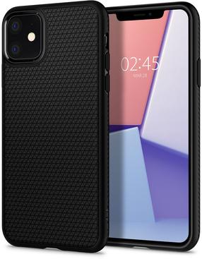 Telefona vāciņš Spigen Liquid Air 076CS27184, melna krās., Apple