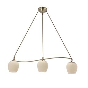 Šviestuvas kabinamas Candellux Lighting Serano, E27, 3 x 60 W, kreminė sp. / bronzos sp.