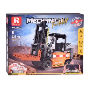 Конструктор Mechanical Forklift ZA5796, 722 шт., черный цв./oранжевый цв.