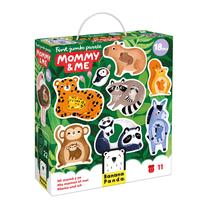 Edukacinė dėlionė Bananapanda First Jumbo Mommy & Me, įvairių spalvų, 11 vnt.