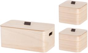Uzglabāšanas kastes komplekts, paredzēts uzglabāšanai 4Living, brūna krās., 16.5 x 30.5 x 13.5 cm