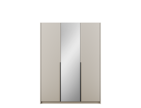 Riidekapp ADRK Alera III, must v./kašmiir v., 58 cm x 148 cm x 204 cm, peegliga