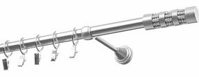 Karnīze Olimp Cylinder Krysztal, 200 cm, Ø 19 mm, nerūsējošā tērauda krās.
