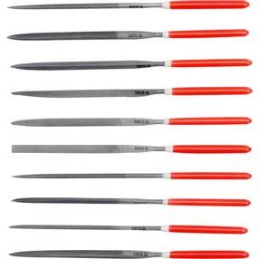 Vīļu komplekts Yato YT-6165, kvadrātveida, 180 mm x 85 mm, universāls, 10 gab.