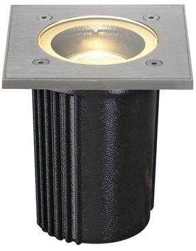 Įleidžiamas lauko šviestuvas SLV Dasar Exact 116, 35W, GU10, IP67, nerūdijančiojo plieno sp., 11.6 cm x 16.5 cm