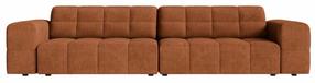 Sofa Cosmopolitan Design Chicago Chenille Eden 10, brick red s., 102 x 252 cm x 78 cm