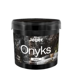 Dekoratyvinis tinkas, sienoms Jeger Onyks White, balta sp., 7 kg
