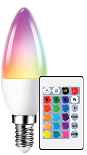 Lemputė Besk LED, C37, 3000 °K, E14, 6 W, 520 lm