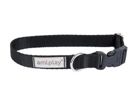 Antkaklis šunims Amiplay Samba, juoda sp., 180 - 300 mm x 10 mm, XS