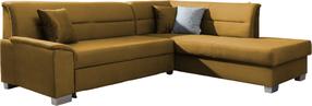 Kampinė sofa Bergen Monolith 48, geltona sp., dešininė, 208 x 250 cm x 87 cm