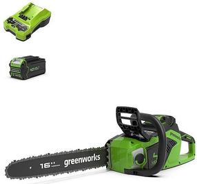 Akumulatora ķēdes zāģis Greenworks GD40CS18K4, 40 cm