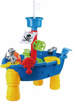 Smėlio ir vandens stalas su priedais Patio Pirate Ship, įvairių spalvų