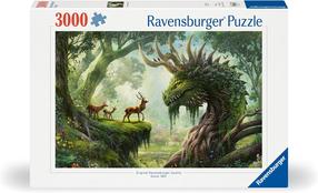Пазл Ravensburger The Dragon Comes To Life, 80 см x 121 см, 3000 шт., зеленый цв.