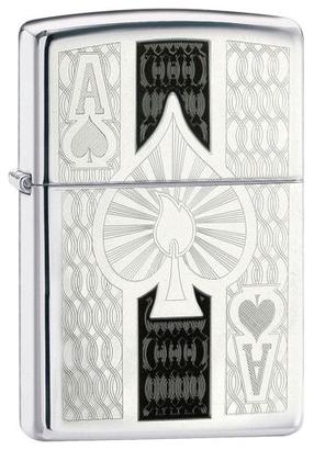 Šķiltava Zippo Lighter 24196, sudraba krās./melna krās.