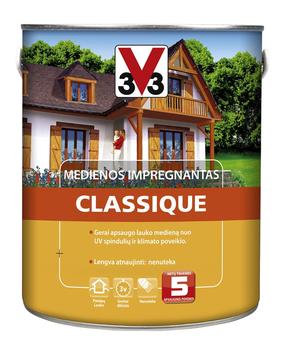 Koksnes impregnants V33 Classique, sarkanbrūna krās./tīkkoks krās., 0.75 l