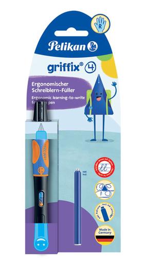 Tintes pildspalva Pelikan Grafix 4 11PN820349, labročiem, zila krās./melna krās.