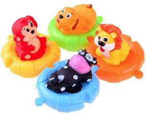 Vannas rotaļlieta Rubber Animals - Puzzle ZA1821, daudzkrāsaina