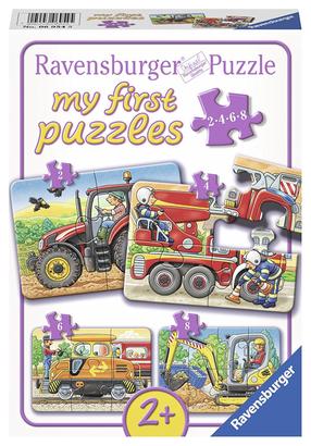 Puzle 4in1 Ravensburger At work 069545, 21 cm x 15 cm, 20 gab., daudzkrāsaina