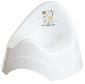 Laste WC pott Maltex Zebra, valge v., 22 cm x 29 cm x 29 cm
