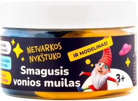 Vannimudelduv savi - seep Kakė Makė, 300 g, kollane - sinine