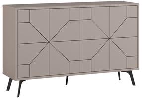 Komoda Kalune Design Dune 855DTE4217, šviesiai ruda sp., 62.4 cm x 123 cm x 35 cm
