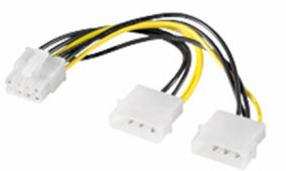Adapteris OEM 8 pin, Molex male x 2