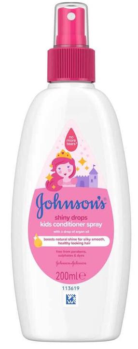 Kondicionuojantis purškiklis Johnson's Baby Shiny Drops, 200 ml