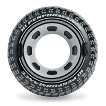 Pripučiamas plaukimo ratas Intex Monster Truck Tyre 56268, juoda sp./pilka sp., 114 cm