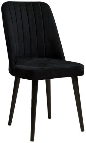Kėdžių rinkinys Kalune Design Vega 107BCK1106, matinė, juoda sp., 45 cm x 46 cm x 92 cm, 4 vnt.