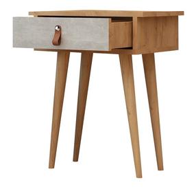 Konsoollaud Kalune Design Astava, tamm v./valge v., 40 cm x 35 cm x 65.6 cm