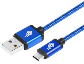 Vads TB USB-A - USB-C AKTBXKUCSBA150N USB-C, USB, 1.5 m, zila krās.
