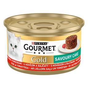 Šlapias kačių maistas Gourmet Gold, daržovės, 0.085 kg