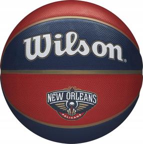 Korvpalli pall Wilson NBA Team New Orleans Pelicans, 7 suurus, sinine v./punane v.