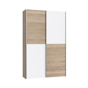 Spinta Forte Florida OZLS62237-Q45F, ąžuolo sp./balta sp., 41.6 cm x 120.1 cm x 190.5 cm, 2 vnt.