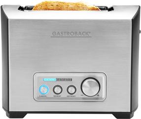 Тостер Gastroback Design Pro 2S 42397, синий цв./нержавеющей стали цв.