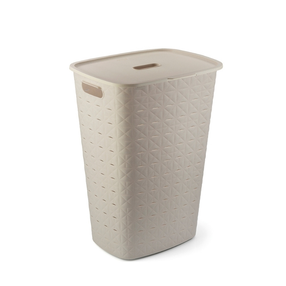 Veļas kaste Curver Softex, 56 l, krēmkrāsa, 42 cm x 31.6 cm x 60 cm