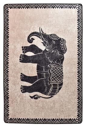 Kilimas Conceptum Hypnose Elefante Nero Djt, įvairių spalvų, 290 cm x 200 cm