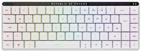 Bezvadu spēļu tastatūra Asus ROG Falchion RX, DE, balta krās.