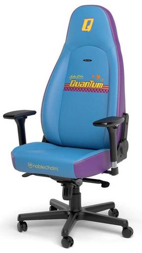 Игровой стул Noblechairs Icon NBL-ICN-PU-NCQ, синий цв./черный цв./фиолетовый цв.