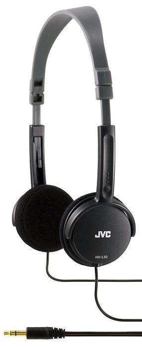 Vadu austiņas JVC HA-L50-B-E, melna krās.