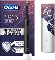 Elektrinis dantų šepetėlis Braun Oral-B Pro 3 3500 Design Edition, juoda sp.