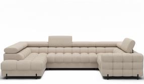 Kampinė sofa Fectory, smėlio sp., 205 x 346 cm x 93 cm
