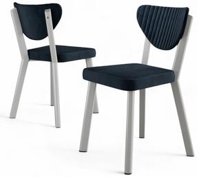 Kėdžių rinkinys Kalune Design Arfe, antracito sp./balta sp., 46 cm x 45 cm x 86 cm, 6 vnt.